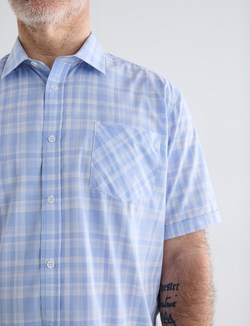 Chisel Mason Short Sleeve Shirt, Light Blue product photo View 04 L