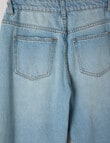 Switch Abbie Straight Leg Jean, Soft Blue product photo View 02 S