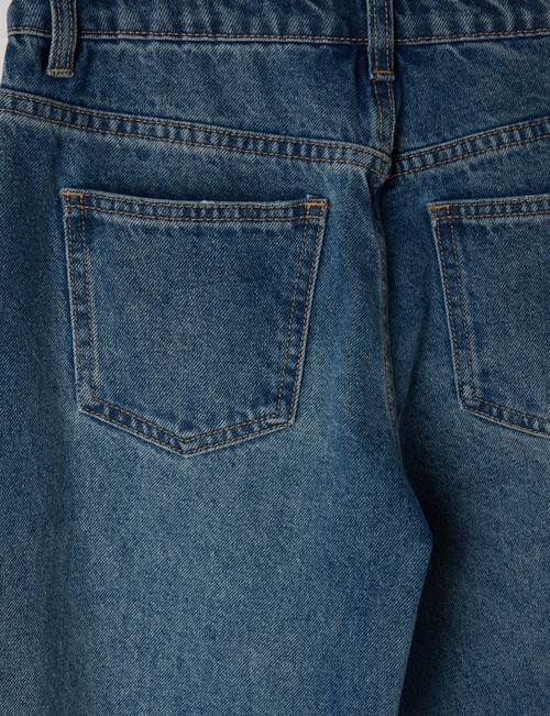 Switch Abbie Straight Leg Jean, Washed Mid Blue product photo View 02 L