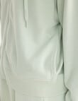 Zest Lounge Loop Back Zip Through Hoodie, Leaf product photo View 04 S