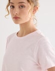 Zest Organic Cotton Short Sleeve Tee, Crystal Pink product photo View 04 S