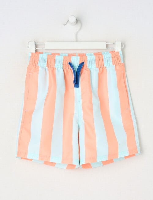Mac & Ellie Stripe Volley Short, Ice product photo