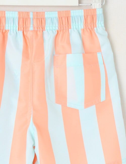 Mac & Ellie Stripe Volley Short, Ice product photo View 03 L