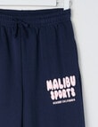 Switch Malibu Sport Wide Leg Trackpant, Navy & Baby Pink product photo View 02 S