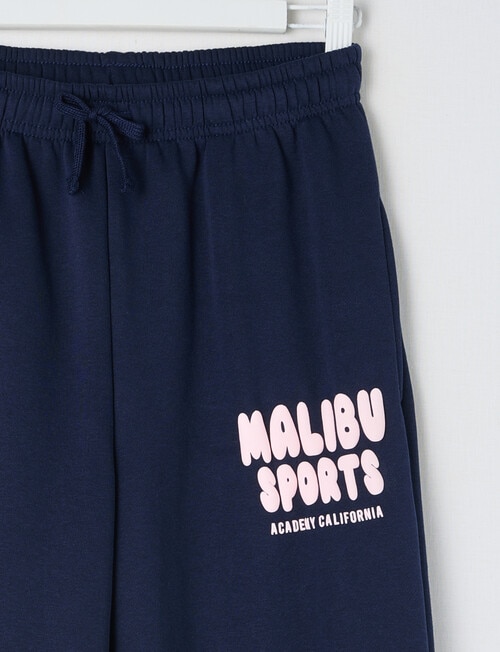Switch Malibu Sport Wide Leg Trackpant, Navy & Baby Pink product photo View 02 L