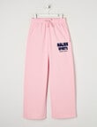 Switch Malibu Sport Wide Leg Trackpant, Baby Pink & Navy product photo