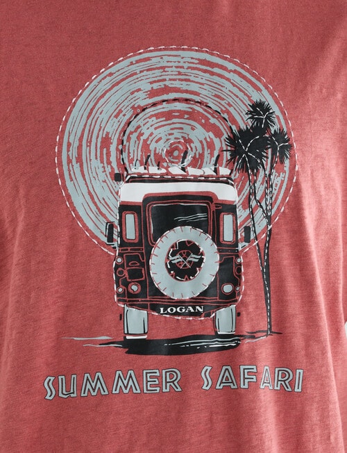 Logan Safari Tee, Coral product photo View 04 L