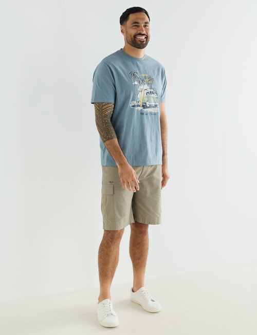 Logan Wave Chaser Tee, Teal product photo View 03 L