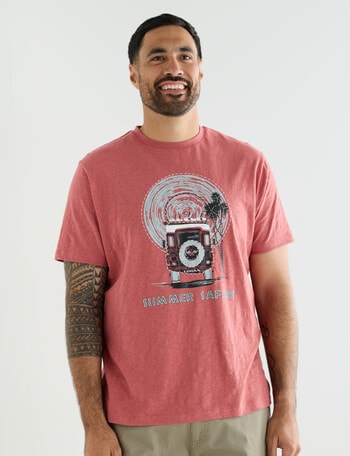 Logan Safari Tee, Coral product photo
