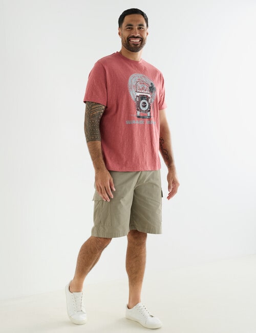 Logan Safari Tee, Coral product photo View 03 L