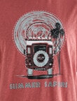 Logan Safari Tee, Coral product photo View 04 S