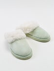 Lyric Lola Faux Suede Scuffs, Mint product photo