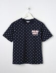 Switch Malibu Spots Oversized Short Sleeve Tee, Navy product photo