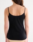 Lyric Cotton 2-Way Cami, Black product photo View 02 S