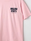 Switch Malibu Sports Oversized Short Sleeve Tee, Baby Pink & Navy product photo View 03 S