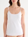 Lyric Cotton 2-Way Cami, White product photo View 04 S