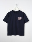 Switch Malibu Oversized Short Sleeve Tee, Navy & Pink product photo