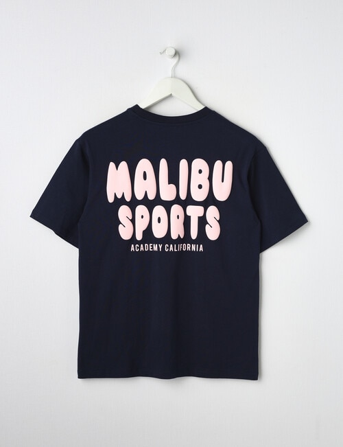Switch Malibu Oversized Short Sleeve Tee, Navy & Pink product photo View 02 L