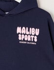 Switch Malibu Sports Oversized Hoodie, Navy & Baby Pink product photo View 02 S