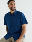 Logan Eagle Short Sleeve Shirt, Navy product photo