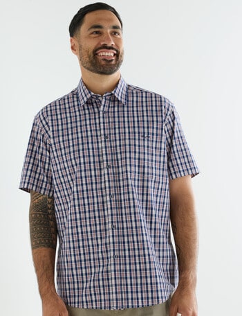 Logan Colton Short Sleeve Shirt, Navy product photo