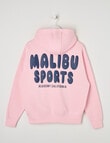 Switch Malibu Sports Oversized Hoodie, Baby Pink & Navy product photo View 04 S