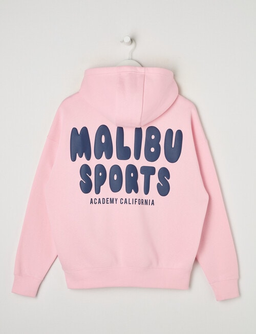 Switch Malibu Sports Oversized Hoodie, Baby Pink & Navy product photo View 04 L