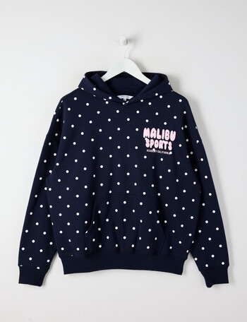 Switch Malibu Sports Spots Oversized Hoodie, Navy product photo