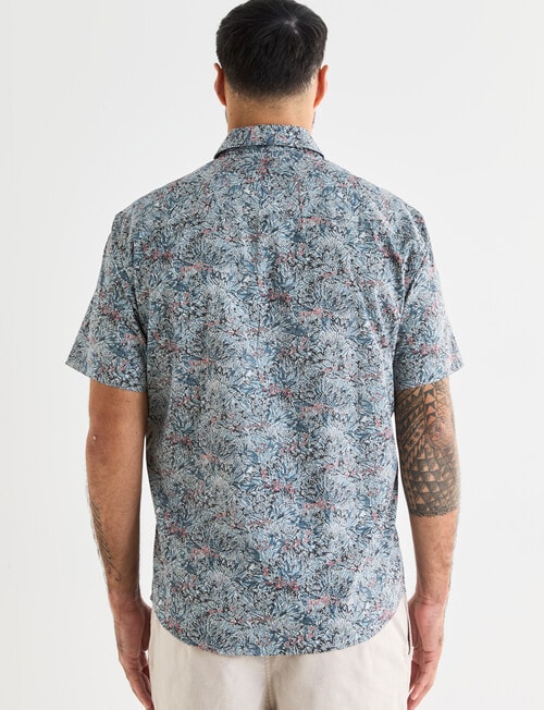 Logan Short Sleeve Shirt, Eden Teal product photo View 02 L