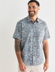 Logan Short Sleeve Shirt, Eden Teal product photo View 05 S