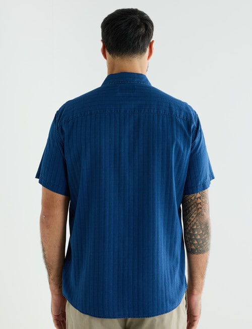 Logan Eagle Short Sleeve Shirt, Navy product photo View 02 L