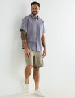 Logan Colton Short Sleeve Shirt, Navy product photo View 03 S