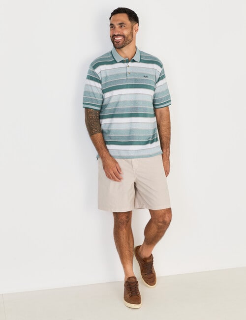 Logan Shrot Sleeve Polo Pearson Shirt, Teal product photo View 03 L
