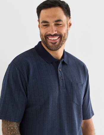 Logan Short Sleeve Polo Shirt, Nyx Navy product photo