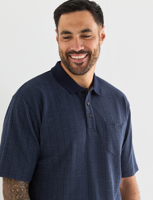 Logan Short Sleeve Polo Shirt, Nyx Navy product photo