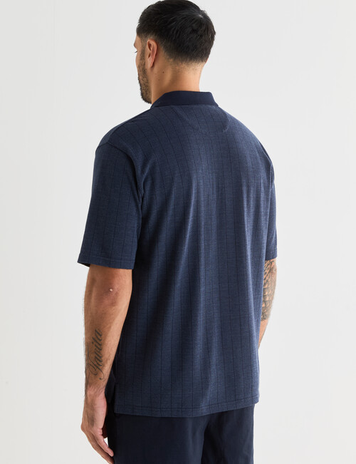 Logan Short Sleeve Polo Shirt, Nyx Navy product photo View 02 L