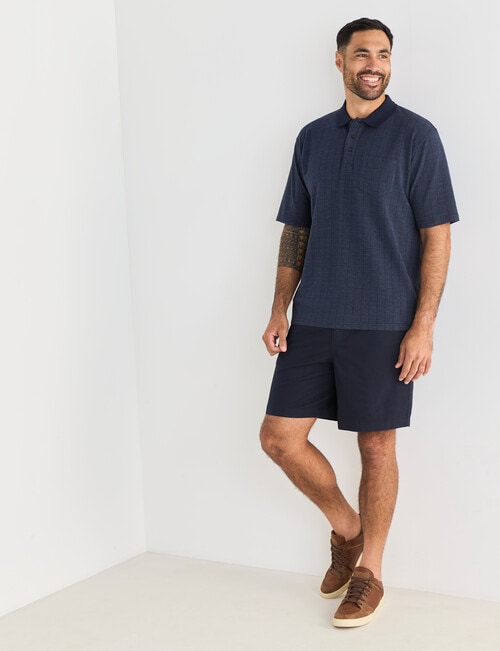 Logan Short Sleeve Polo Shirt, Nyx Navy product photo View 03 L