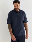 Logan Short Sleeve Polo Shirt, Nyx Navy product photo View 06 S