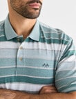 Logan Shrot Sleeve Polo Pearson Shirt, Teal product photo View 04 S