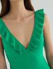 Zest Swimwear Frill V-Neck Swimsuit, Bright Green product photo View 05 S
