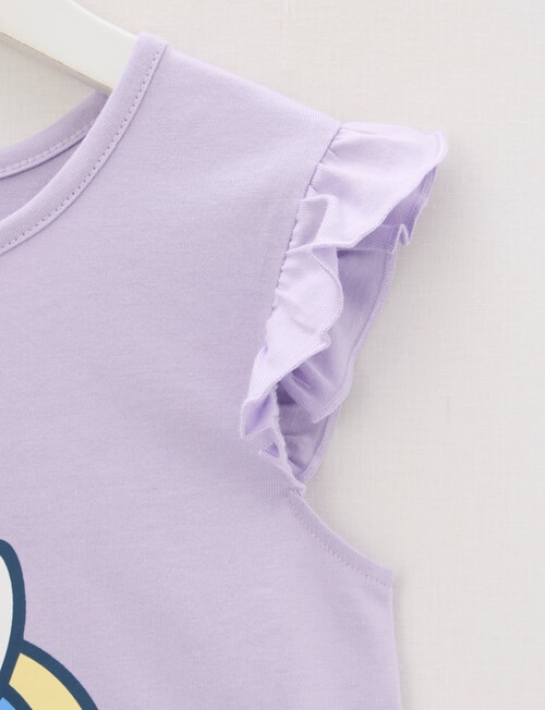 Sleep Mode Unicorn Knit Woven PJ Set, Lilac Grey product photo View 03 L