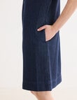 Denim Republic Soft Mini Dress, Self Stripe product photo View 05 S