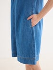 Denim Republic Soft Mini Dress, Varsity Blue product photo View 05 S