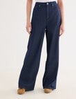 Denim Republic Soft Wide Leg Jean, Self Stripe product photo