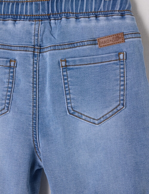 Mac & Ellie Pull On Denim Short, Mid Blue product photo View 02 L