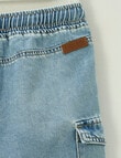 Mac & Ellie Cargo Denim Short, Blue product photo View 02 S