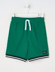 Mac & Ellie Basketball Knit Short, Green product photo