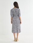 Ella J V-Neck Dress, Print product photo View 02 S