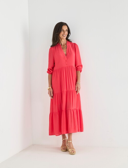 Ella J Tiered Dress, Poppy product photo
