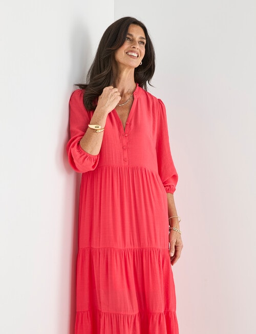 Ella J Tiered Dress, Poppy product photo View 03 L